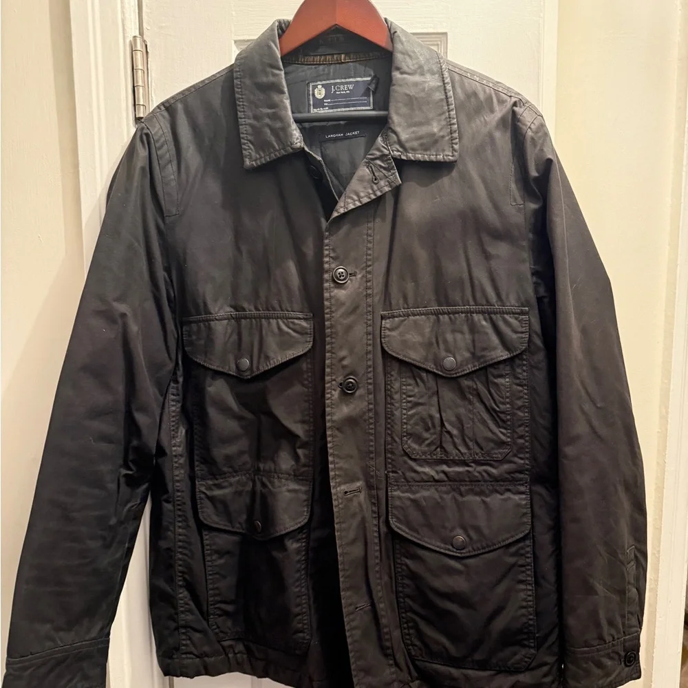 J. Crew Men's Dark Gray Military Field Jacket